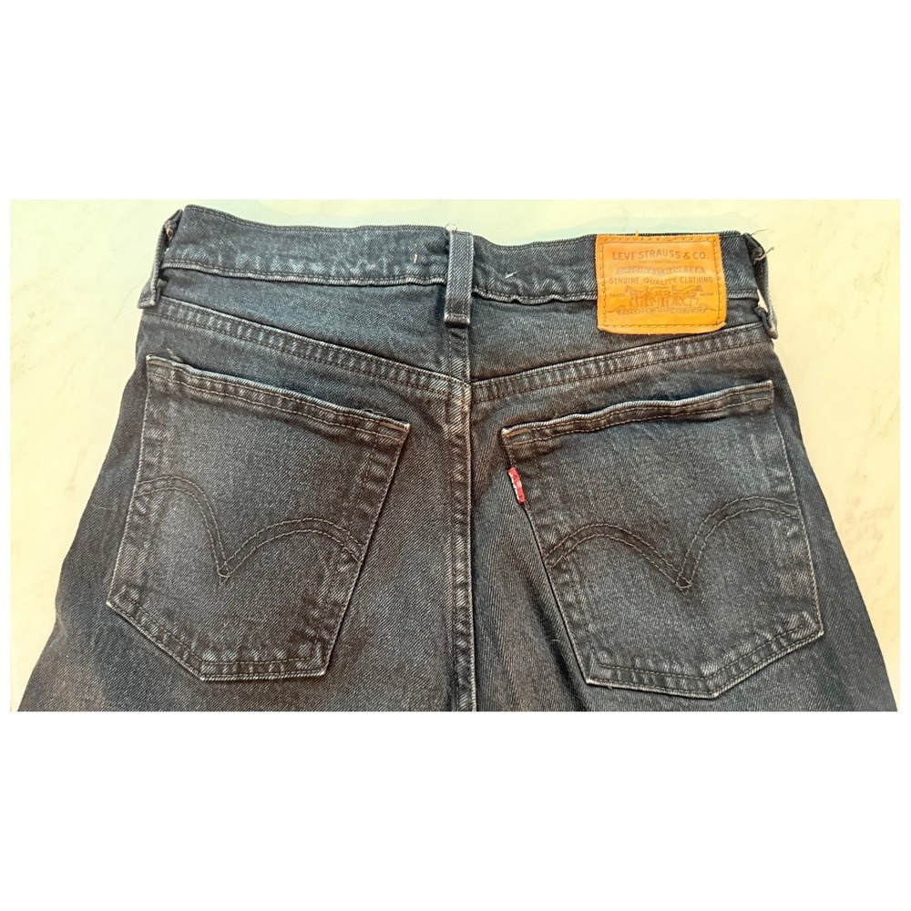 Levis Women's‎ Jeans Premium Wedgie Skinny Dark Wash Black Button Fly Size 25